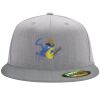 Flexfit 6210 Structured Flat Bill Fitted Hat Thumbnail