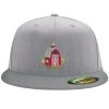 Flexfit 6210 Structured Flat Bill Fitted Hat Thumbnail