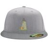 Flexfit 6210 Structured Flat Bill Fitted Hat Thumbnail