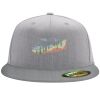 Flexfit 6210 Structured Flat Bill Fitted Hat Thumbnail