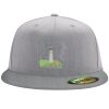 Flexfit 6210 Structured Flat Bill Fitted Hat Thumbnail