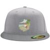 Flexfit 6210 Structured Flat Bill Fitted Hat Thumbnail