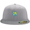 Flexfit 6210 Structured Flat Bill Fitted Hat Thumbnail