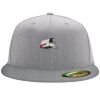 Flexfit 6210 Structured Flat Bill Fitted Hat Thumbnail