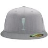 Flexfit 6210 Structured Flat Bill Fitted Hat Thumbnail