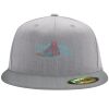 Flexfit 6210 Structured Flat Bill Fitted Hat Thumbnail