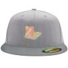 Flexfit 6210 Structured Flat Bill Fitted Hat Thumbnail