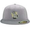 Flexfit 6210 Structured Flat Bill Fitted Hat Thumbnail