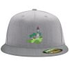 Flexfit 6210 Structured Flat Bill Fitted Hat Thumbnail