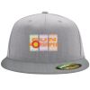 Flexfit 6210 Structured Flat Bill Fitted Hat Thumbnail