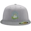 Flexfit 6210 Structured Flat Bill Fitted Hat Thumbnail
