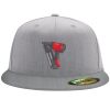 Flexfit 6210 Structured Flat Bill Fitted Hat Thumbnail