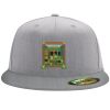 Flexfit 6210 Structured Flat Bill Fitted Hat Thumbnail