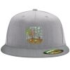 Flexfit 6210 Structured Flat Bill Fitted Hat Thumbnail