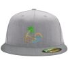 Flexfit 6210 Structured Flat Bill Fitted Hat Thumbnail