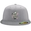 Flexfit 6210 Structured Flat Bill Fitted Hat Thumbnail