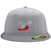 Flexfit 6210 Structured Flat Bill Fitted Hat Thumbnail