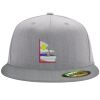 Flexfit 6210 Structured Flat Bill Fitted Hat Thumbnail