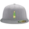 Flexfit 6210 Structured Flat Bill Fitted Hat Thumbnail