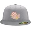 Flexfit 6210 Structured Flat Bill Fitted Hat Thumbnail