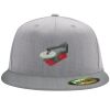 Flexfit 6210 Structured Flat Bill Fitted Hat Thumbnail