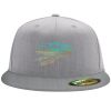 Flexfit 6210 Structured Flat Bill Fitted Hat Thumbnail