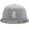 Flexfit 6210 Structured Flat Bill Fitted Hat Thumbnail