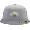 Flexfit 6210 Structured Flat Bill Fitted Hat Thumbnail