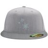 Flexfit 6210 Structured Flat Bill Fitted Hat Thumbnail