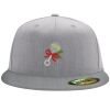 Flexfit 6210 Structured Flat Bill Fitted Hat Thumbnail