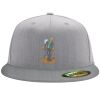 Flexfit 6210 Structured Flat Bill Fitted Hat Thumbnail