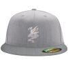 Flexfit 6210 Structured Flat Bill Fitted Hat Thumbnail