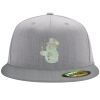 Flexfit 6210 Structured Flat Bill Fitted Hat Thumbnail