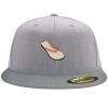 Flexfit 6210 Structured Flat Bill Fitted Hat Thumbnail