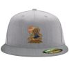 Flexfit 6210 Structured Flat Bill Fitted Hat Thumbnail