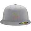 Flexfit 6210 Structured Flat Bill Fitted Hat Thumbnail