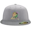 Flexfit 6210 Structured Flat Bill Fitted Hat Thumbnail