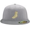 Flexfit 6210 Structured Flat Bill Fitted Hat Thumbnail