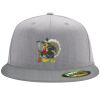 Flexfit 6210 Structured Flat Bill Fitted Hat Thumbnail