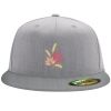 Flexfit 6210 Structured Flat Bill Fitted Hat Thumbnail