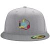 Flexfit 6210 Structured Flat Bill Fitted Hat Thumbnail