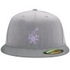 Flexfit 6210 Structured Flat Bill Fitted Hat Thumbnail