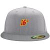 Flexfit 6210 Structured Flat Bill Fitted Hat Thumbnail