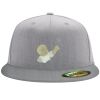 Flexfit 6210 Structured Flat Bill Fitted Hat Thumbnail