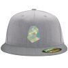 Flexfit 6210 Structured Flat Bill Fitted Hat Thumbnail