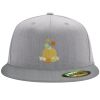 Flexfit 6210 Structured Flat Bill Fitted Hat Thumbnail