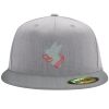 Flexfit 6210 Structured Flat Bill Fitted Hat Thumbnail