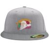 Flexfit 6210 Structured Flat Bill Fitted Hat Thumbnail
