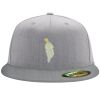 Flexfit 6210 Structured Flat Bill Fitted Hat Thumbnail