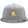 Flexfit 6210 Structured Flat Bill Fitted Hat Thumbnail